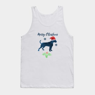 Boxer Dog Christmas Artwork Tank Top